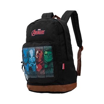 Mochila-Preto-e-Marrom-Kids-Vingadores-Bolso-Frontal-|-Luxcel-Tamanho--UN---Cor--MARROM-0
